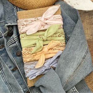 Bandana Set Hand Dyed “Coastal Cowgirl” Boho Beach Western Festival